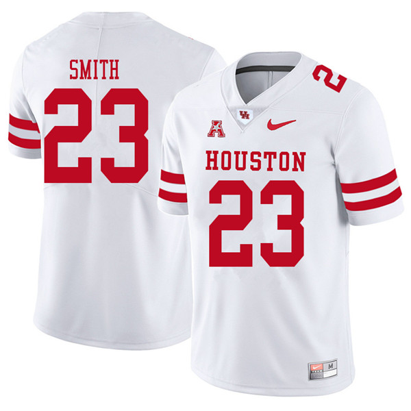 2018 Men #23 Chandler Smith Houston Cougars College Football Jerseys Sale-White